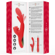 Вибратор INTENSE - JESSICA MULTIFUNCTION VIBRATOR CLITORIS STIMULATION 24.8 CM RED
