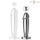 Анален разширител INTENSE - ANAL PLUG 10 VIBRATIONS METAL DILDO WITH REMOTE CONTROL S