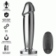 Анален разширител INTENSE - ANAL PLUG 10 VIBRATIONS METAL DILDO WITH REMOTE CONTROL M