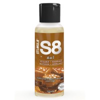Лубрикант STIMUL8 - S8 4 IN 1 CHOCOLATE AND SALTED CARAMEL DESSERT LUBRICANT 125 ML