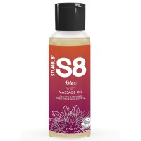 Масажно олио STIMUL8 - S8 RELAX GREEN TEA MASSAGE OIL 125 ML