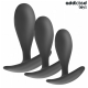 Комплект анални разширители ADDICTED TOYS - SET OF 3 ANAL PLUG SILICONE MODEL 2
