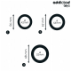 Комплект пенис рингове ADDICTED TOYS - SET OF FLAT SILICONE RINGS