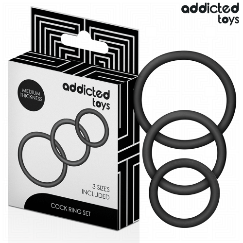Комплект пенис рингове ADDICTED TOYS - SET OF SILICONE RINGS MODEL 2 | ADDICTED TOYS Комплект пенис рингове ADDICTED TOYS - SET OF SILICONE RINGS MODEL 2