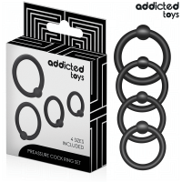 Комплект пенис рингове ADDICTED TOYS - SET OF PRESSURE S Комплект пенис рингове ADDICTED TOYS - SET OF PRESSURE S