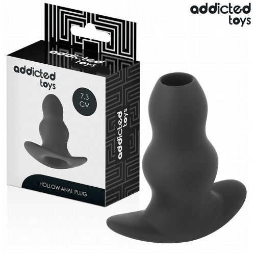 Анален тунел ADDICTED TOYS - HOLLOW ANAL PLUG SILICONE SIZE S 7.3 CM