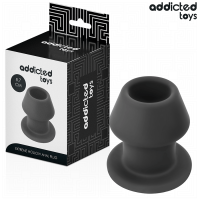 Анален тунел ADDICTED TOYS - EXTREME HOLLOW ANAL PLUG SILICONE SIZE M 8.7 CM