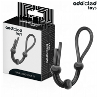 Пенис ринг ADDICTED TOYS - SILICONE ROPE FOR THE TRIPLE 