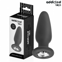 Анален разширител ADDICTED TOYS - ANAL PLUG WITH JEWEL SILICONE SIZE L 12.6 CM