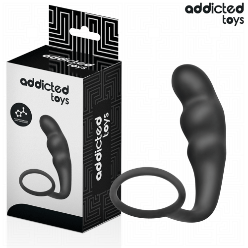 Анален разширител с пенис ринг ADDICTED TOYS - ANAL PLUG WITH RING SILICONE MODEL 4