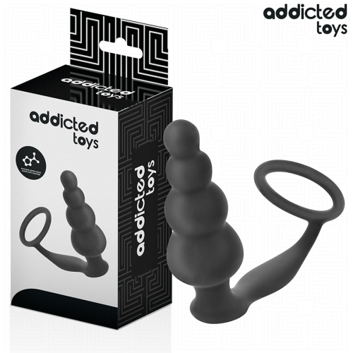 Анален разширител с пенис ринг ADDICTED TOYS - ANAL PLUG WITH RING SILICONE MODEL 5