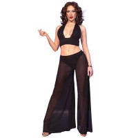 Бельо CHILIROSE - CR 4857 BLACK TOP AND PANTS SET SIZE S