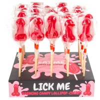 Близалки SECRETPLAY - CHERRY CANDY PENIS LOLLIPOP DISPLA