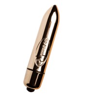 Мини вибратор ROCKS- OFF - RO-80 CHAMPAGNE GOLDEN VIBRATING BULLET
