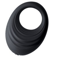 Пенис ринг ROCKS-OFF - SPIRE BLACK VIBRATING PENIS RING