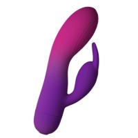 Вибратор ROCKS- OFF - GLO- GIRL PURPLE RABBIT VIBRATOR