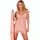 Бельо LIVCO CORSETTI FASHION - HYEONA 1710 BABYDOLL + THONG ROSE XL