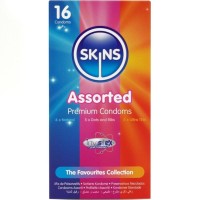 Презервативи SKINS - ASSORTED PREMIUM CONDOMS PACK 16 Презервативи SKINS - ASSORTED PREMIUM CONDOMS PACK 16