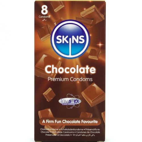 Презервативи SKINS - CHOCOLATE PREMIUM CONDOMS PACK 8