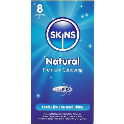 Презервативи SKINS - NATURAL PREMIUM CONDOMS PACK 8
