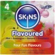 Презервативи SKINS - MULTI FLAVORS PREMIUM CONDOMS PACK 4