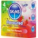 Презервативи SKINS - MULTI FLAVORS PREMIUM CONDOMS PACK 4