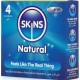 Презервативи SKINS - NATURAL PREMIUM CONDOMS PACK 4
