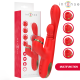 Клиторен стимулатор INTENSE - KATY MULTIFUNCTION CLITORIS STIMULATOR 4 INTERCHANGEABLE HEADS RED