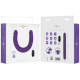 Вибратор INTENSE - GUNTER DILDO DOUBLE VIBRATOR 40 CM PURPLE REMOTE CONTROL