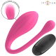 Вибратор INTENSE - JANICE U VIBRATOR DOUBLE STIMULATION 10 VIBRATIONS PINK REMOTE CONTROL