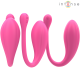 Вибратор INTENSE - JANICE U VIBRATOR DOUBLE STIMULATION 10 VIBRATIONS PINK REMOTE CONTROL