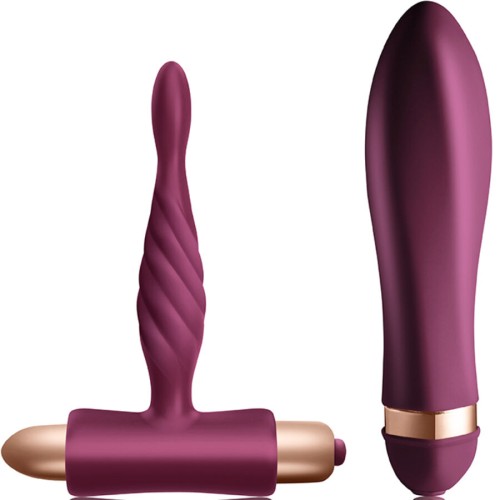 Комплект CLIMAXIMUM - DARE KIT TWISTED VIBRATOR + ANAL PLUG BEGINNER