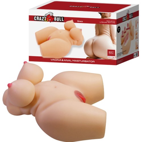 Мастурбатор CRAZY BULL - GRACE REALISTIC FEMALE TORSO VAGINA AND ANAL 7.5 KG