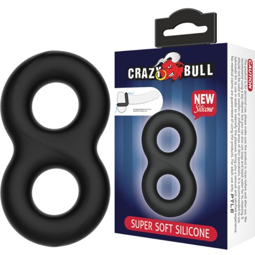 Пенис ринг CRAZY BULL - DOUBLE INFINITY SILICONE RING