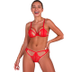 Секси бельо PASSION - ANUVERA BRA + THONG SET FIRE BRICK L/XL