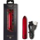 Мини вибратор ROCKS-OFF - RECHARGEABLE VIBRATING BULLET POPPY RED