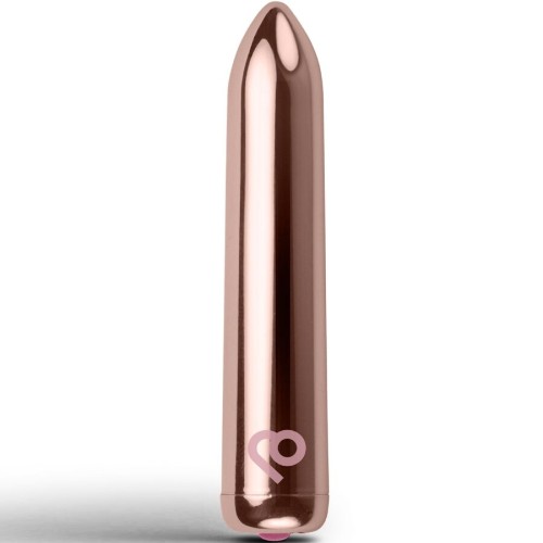 Мини вибратор ROCKS-OFF - RECHARGEABLE VIBRATING BULLET GOLDEN ROSE