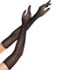 Ръкавици LEG AVENUE - OPERA LONG FISHNET GLOVES BLACK