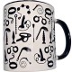 Чаша DIABLO PICANTE - WHITE BONDAGE MUG WITH BLACK HANDLE 370 ML