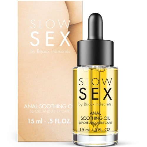 Олио за анален секс BIJOUX INDISCRETS - SLOW SEX SOOTHING ANAL OIL 15 ML