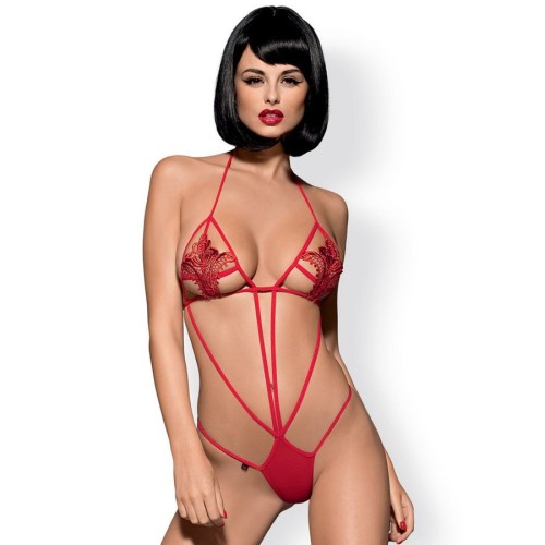 Секси боди OBSESSIVE TEDDY LUIZA RED S/M | цена 46.77 лв.