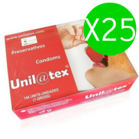 UNILATEX RED / STRAWBERRY PRESERVATIVES PACK 25 X 144 UNITS