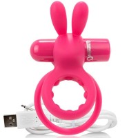 SCREAMING O RECHARGEABLE VIBRATING RING WITH RABBIT - O 