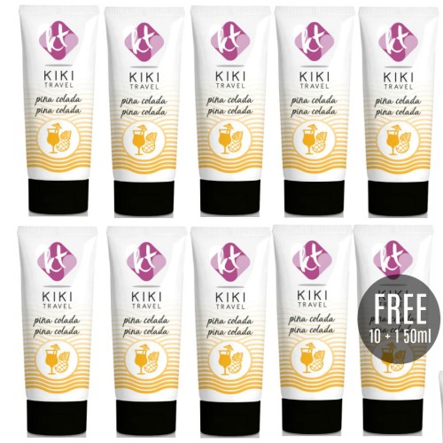 Лубрикант KIKÍ TRAVEL PINA COLADA LUBRICANT 50 ML 10+1 FREE