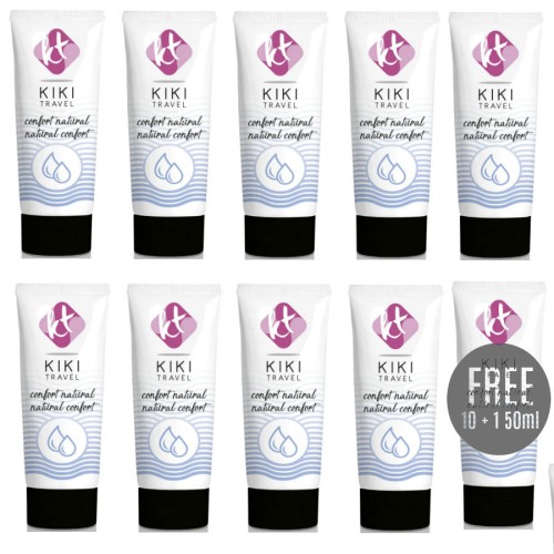 Лубрикант KIKÍ TRAVEL CONFORT NATURAL LUBRICANT 50 ML 10+1 FREE