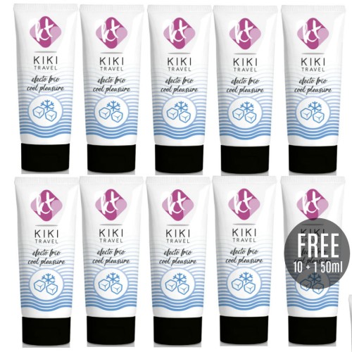 Лубрикант KIKÍ TRAVEL COOLING EFFECT LUBRICANT 50 ML 10+1 FREE