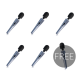 BLACK AND SILVER DEXTER MASSAGE WAND 5+1 FREE