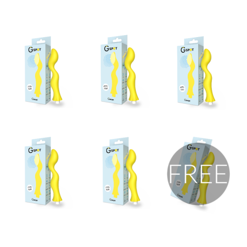 Вибратор G-SPOT GAVYN YELLOW VIBRATOR 5+1 FREE | G-SPOT Вибратор G-SPOT GAVYN YELLOW VIBRATOR 5+1 FREE