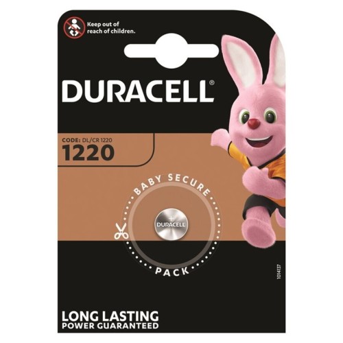 DURACELL BATTERY  BOTON LITIO CR1220 3V 1UNIT