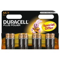 DURACELL PLUS POWER BATTERY AA LR6  8UNITS